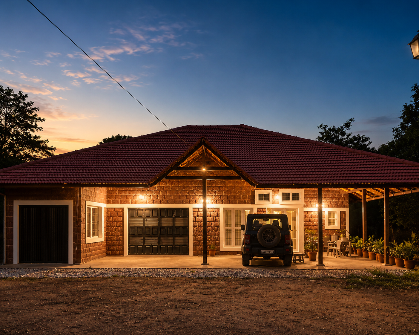Front view of Havala Plantation Stay near Sakleshpur